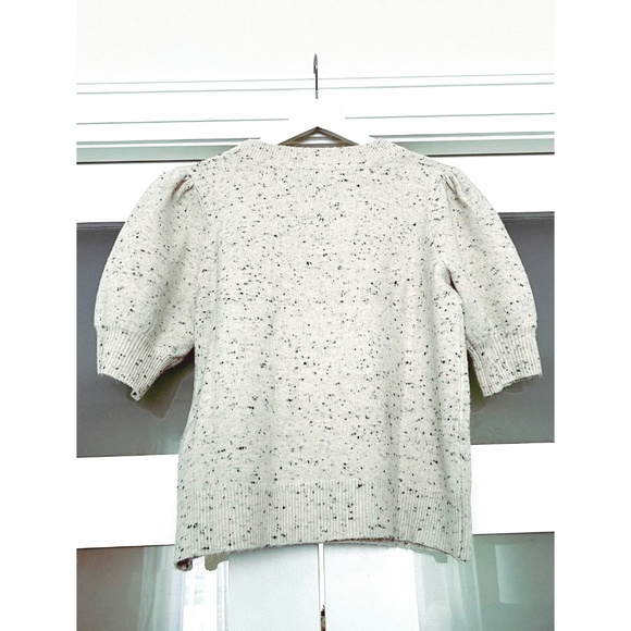 ICÔNE  |  Short puff-sleeve sweater - Picture 3 of 8